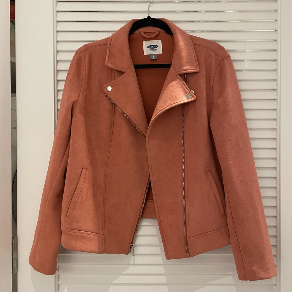 Old Navy Faux Suede Feel Moto Jacket